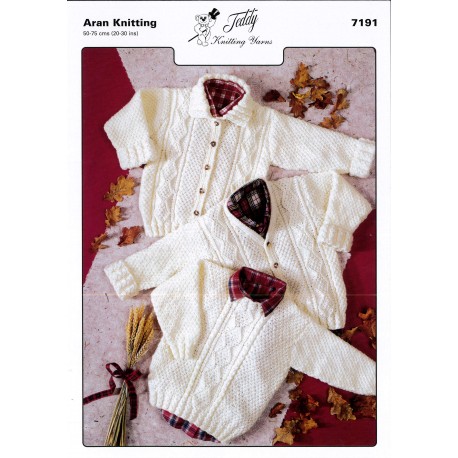 Aran Knitting Pattern 7191 10 Per Pack